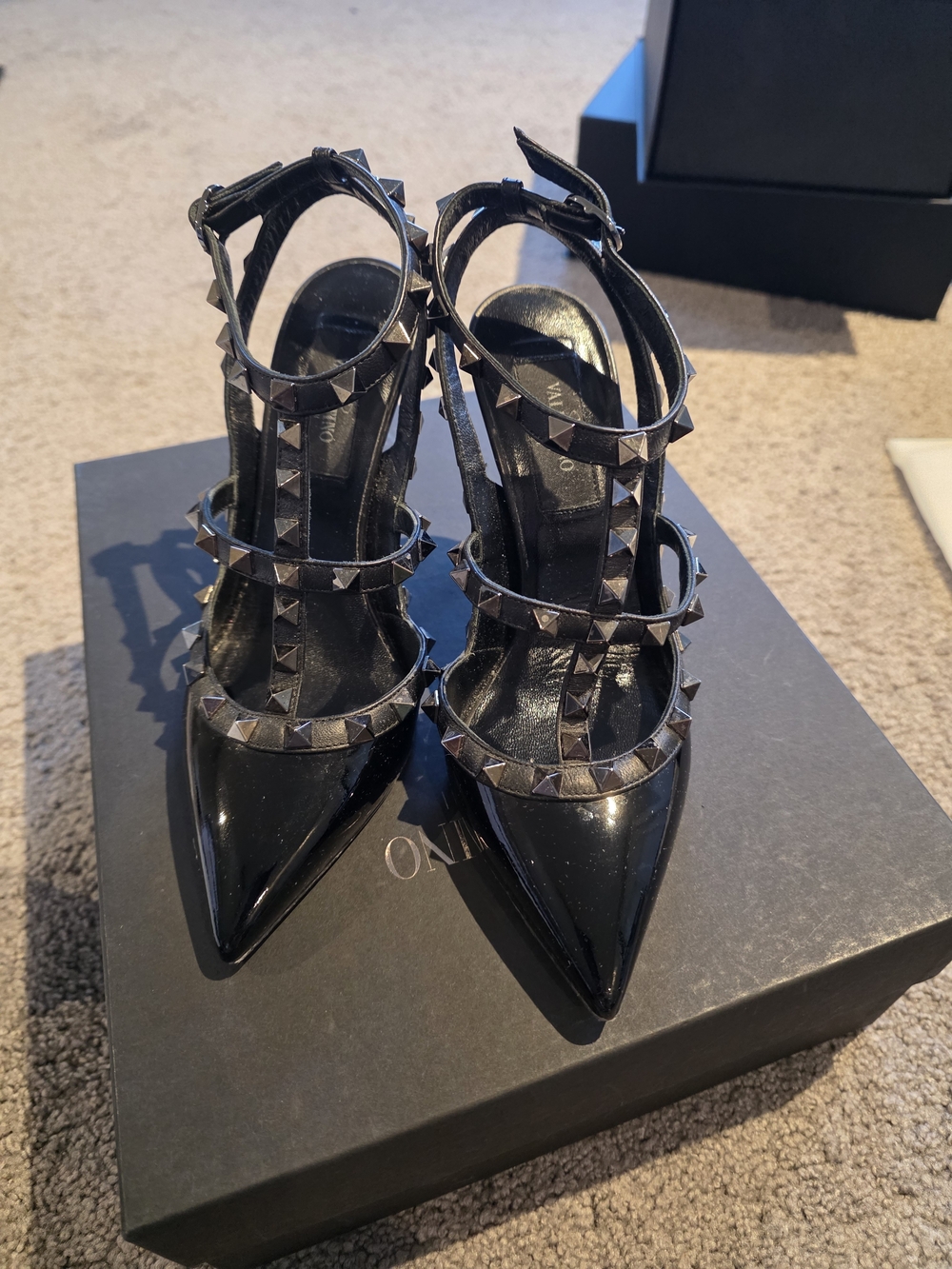 Valentino Rockstud Strappy High Heels